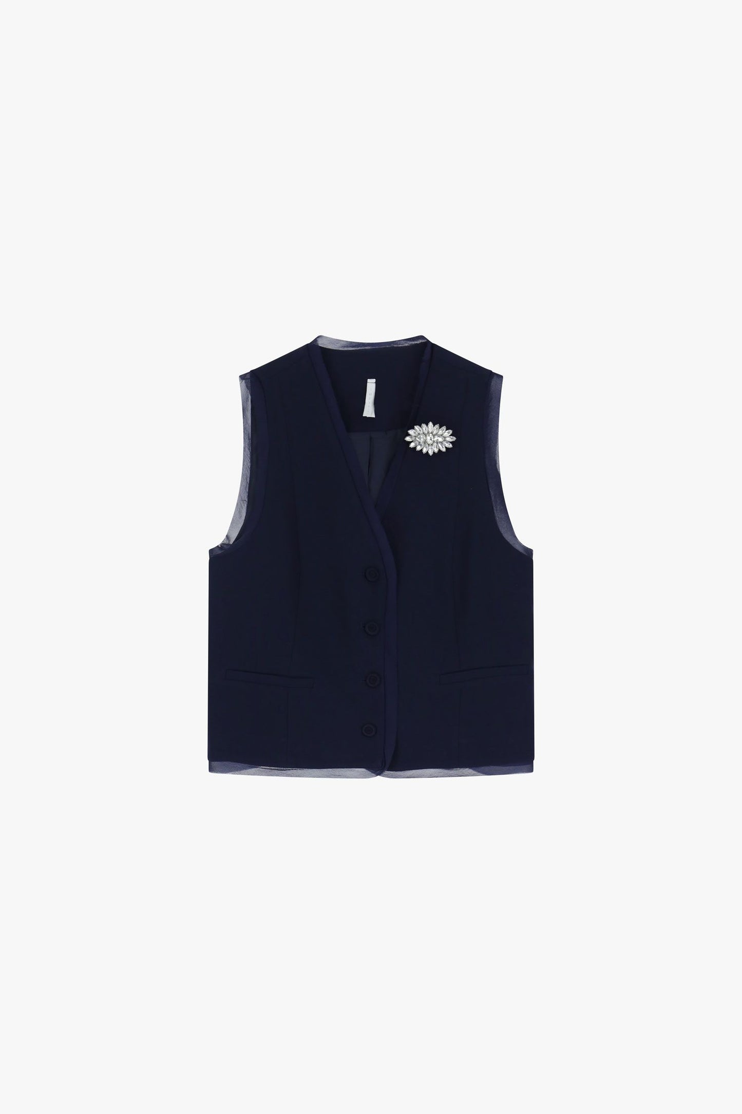 Vest with Brooch