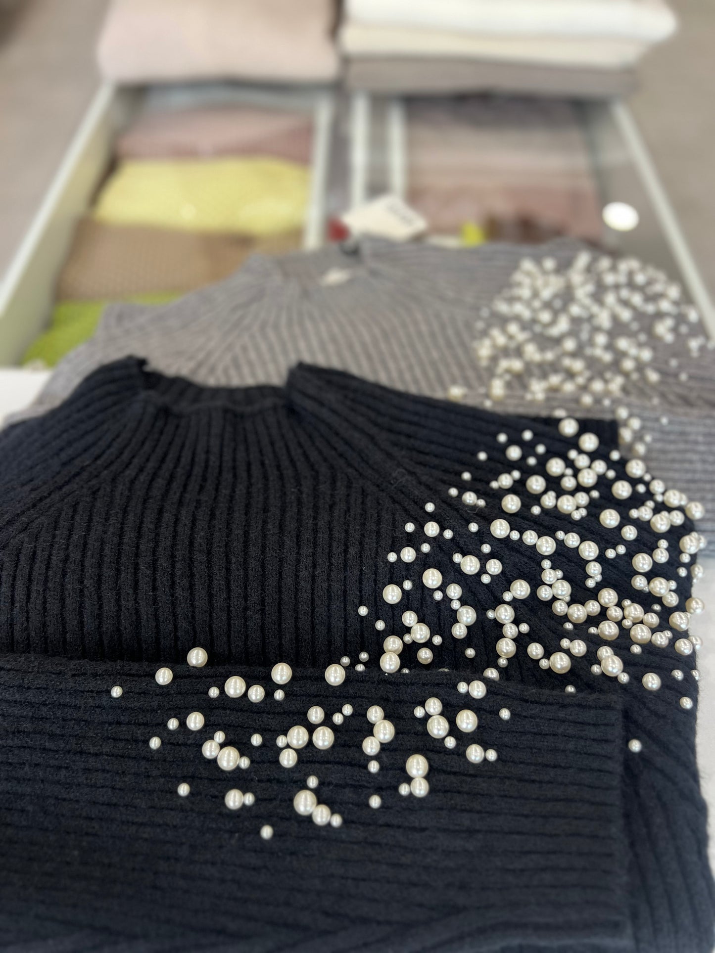 Sweater with Pearls