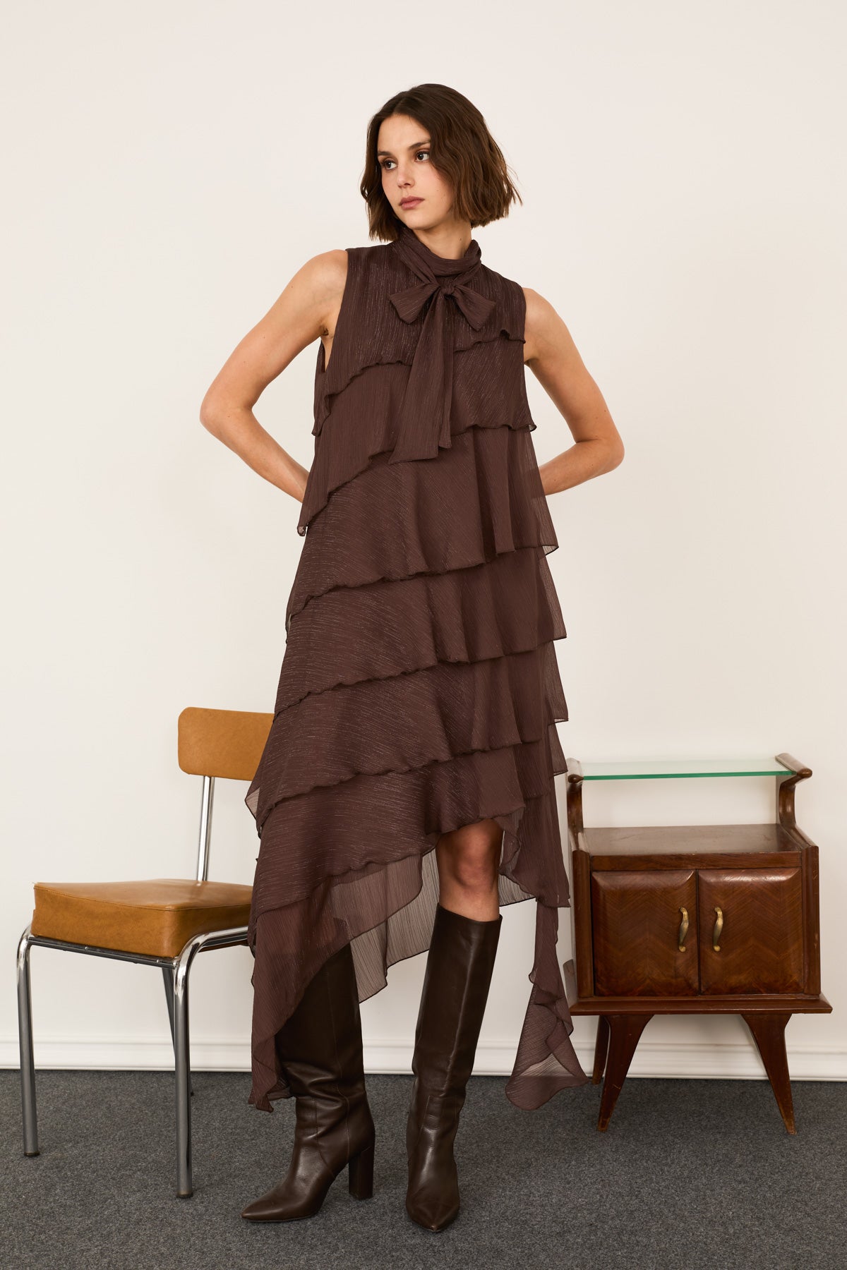 Wavy Dress Long PL