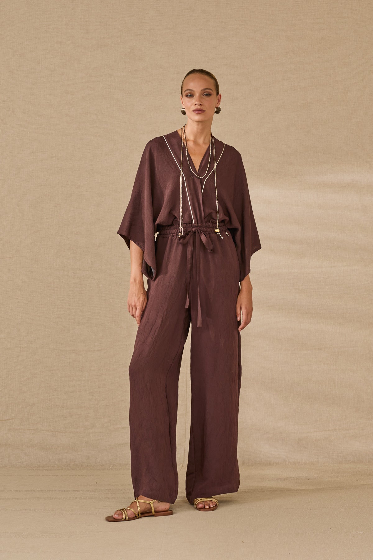 Jumpsuit With V-neck