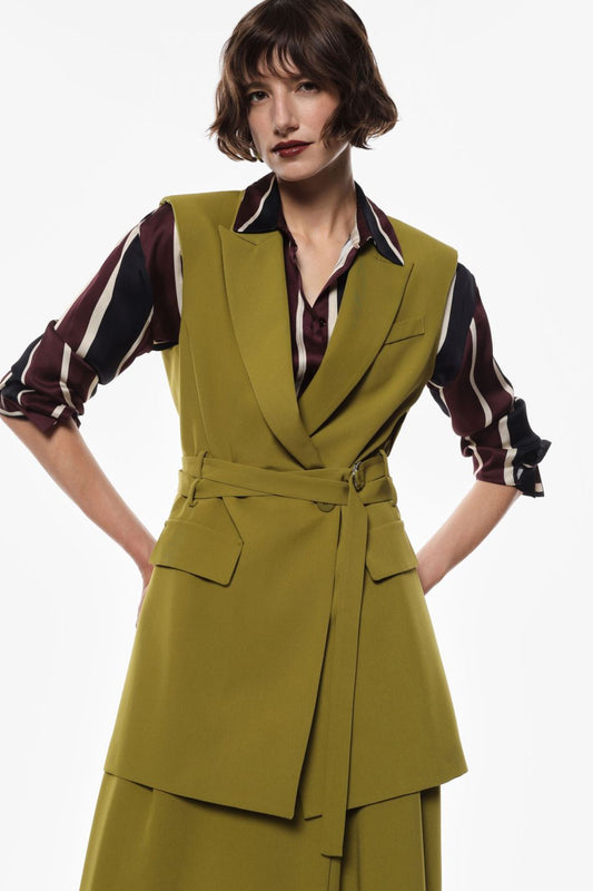 Vest Long with Belt