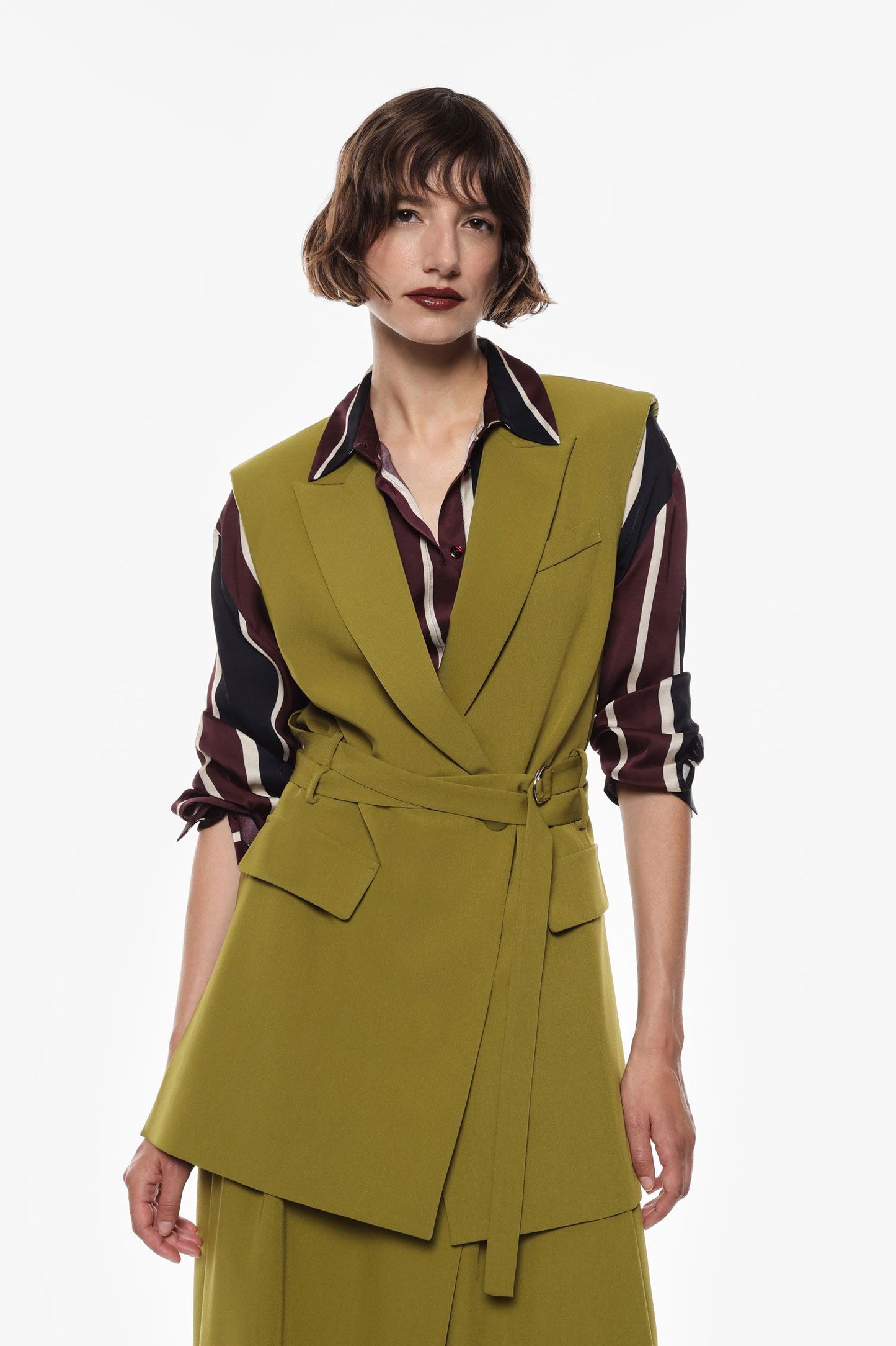 Vest Long with Belt