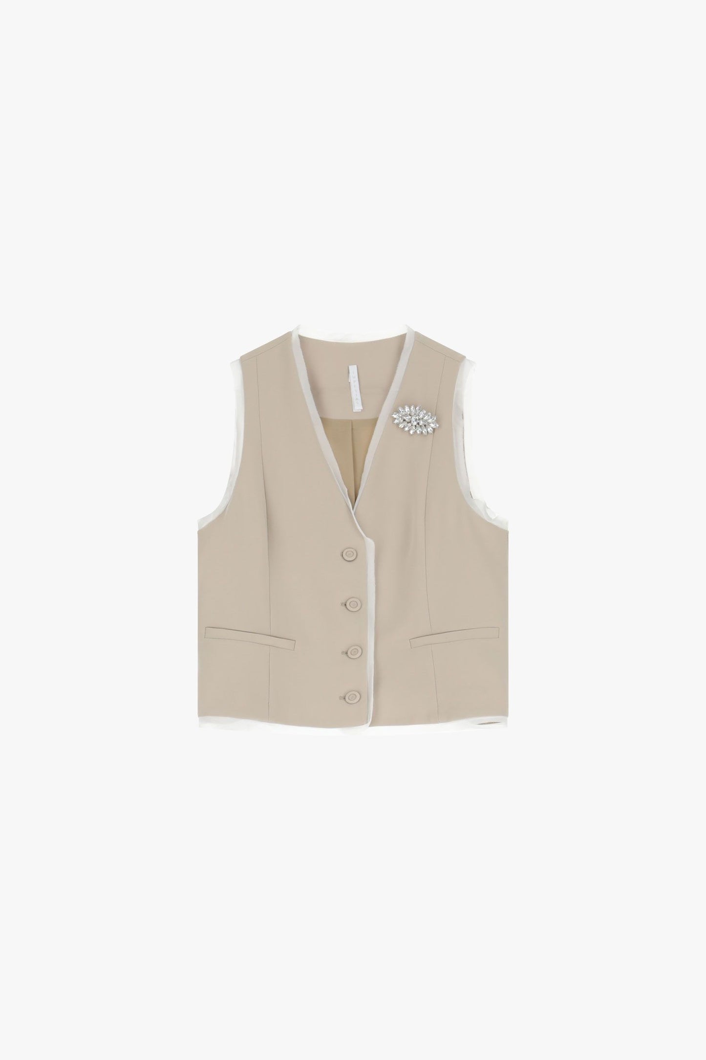 Vest with Brooch