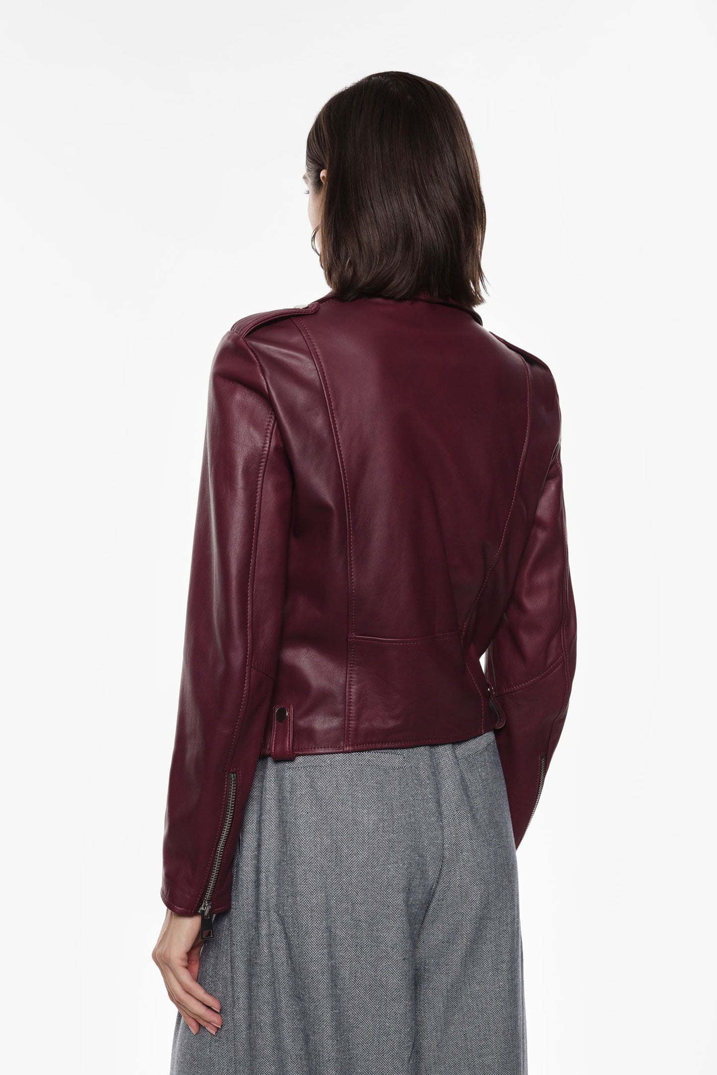 Leather Jacket Long Sleeves