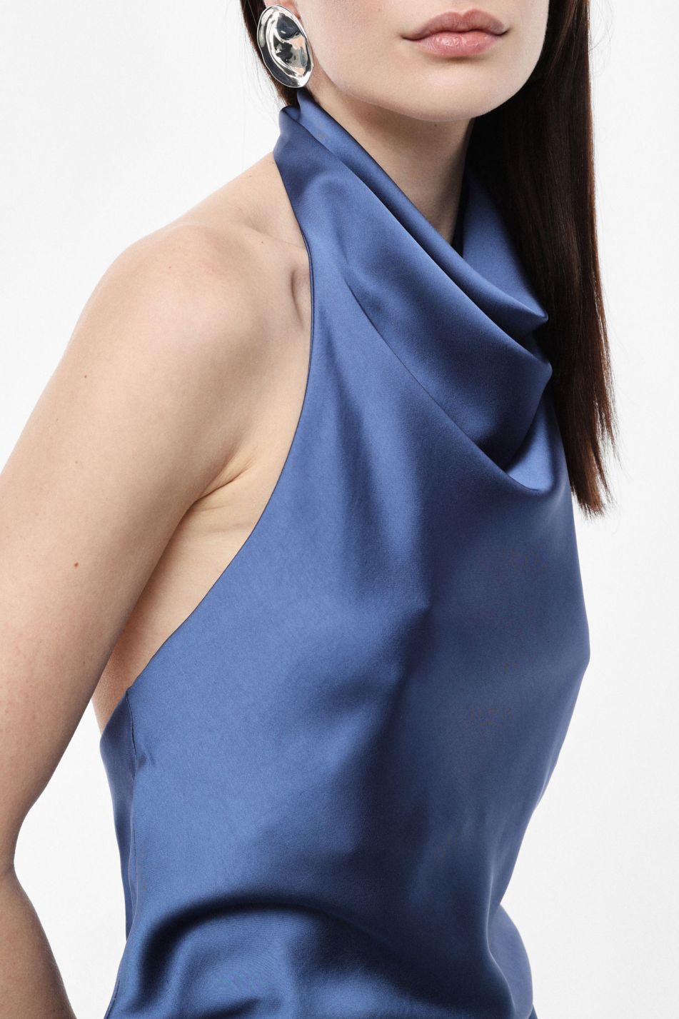 Top with Draped Neckline