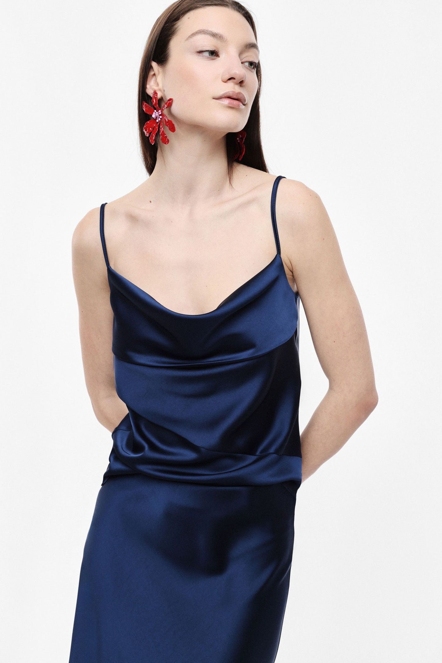 Top with Cowl Neck