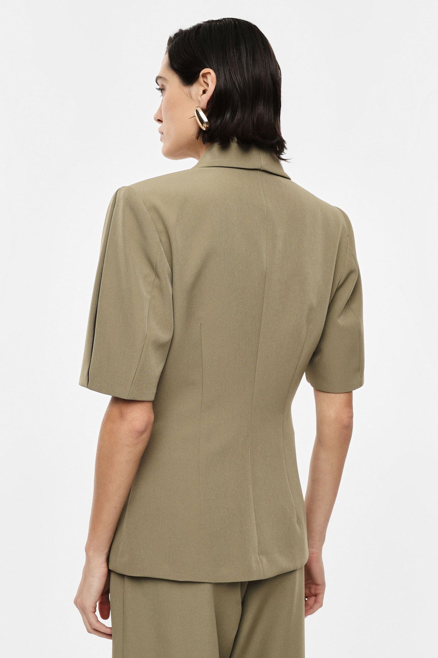 Jacket with Puffy Sleeves