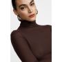 Ribbed long-sleev high-neck