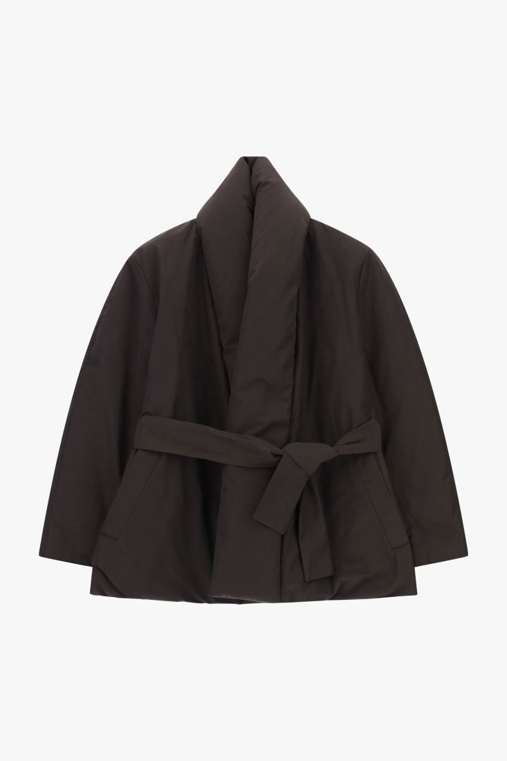 Quilted Jacket with Belt