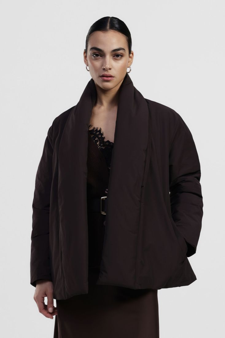 Quilted Jacket with Belt