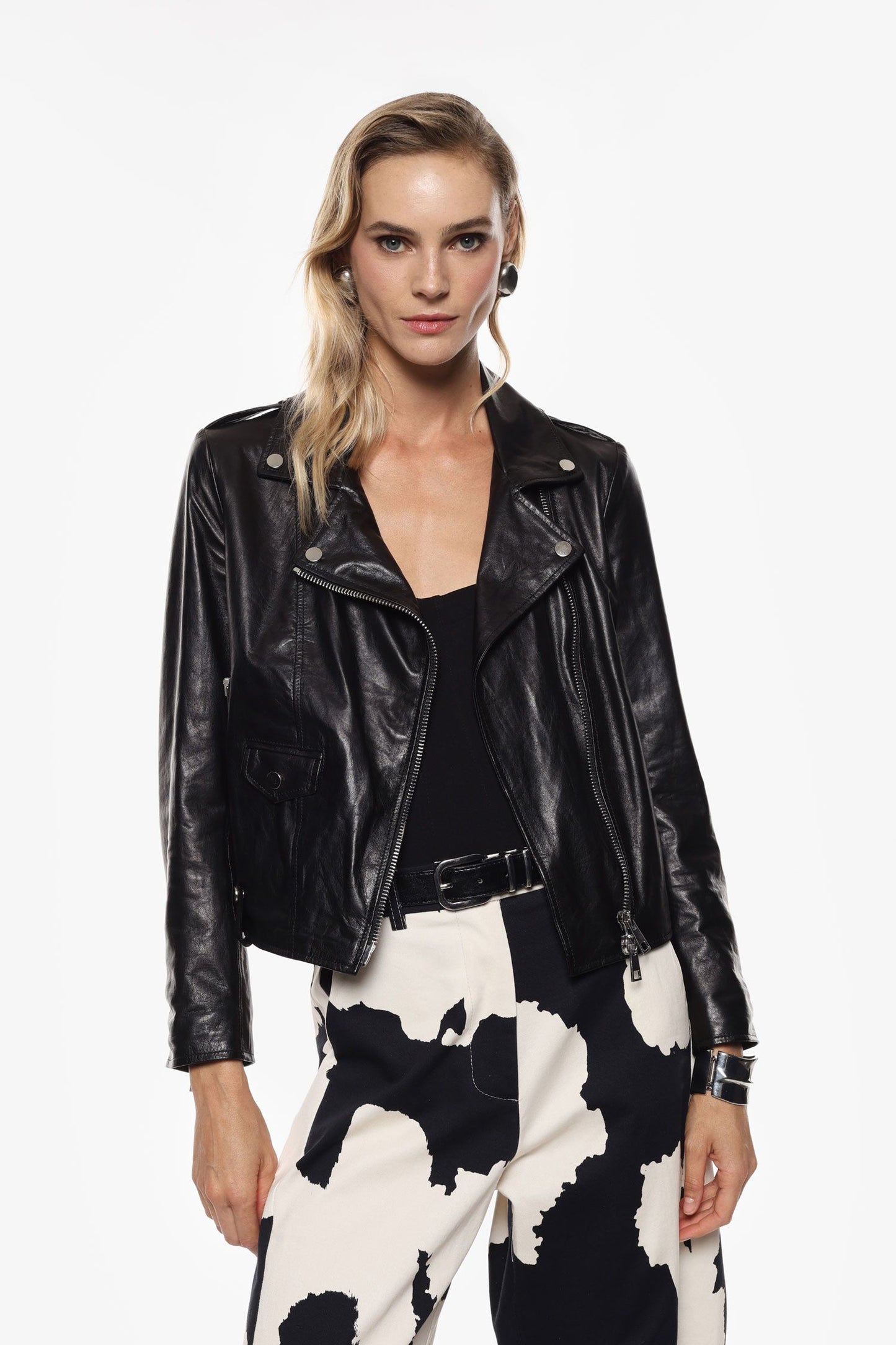 Leather Jacket Long Sleeves
