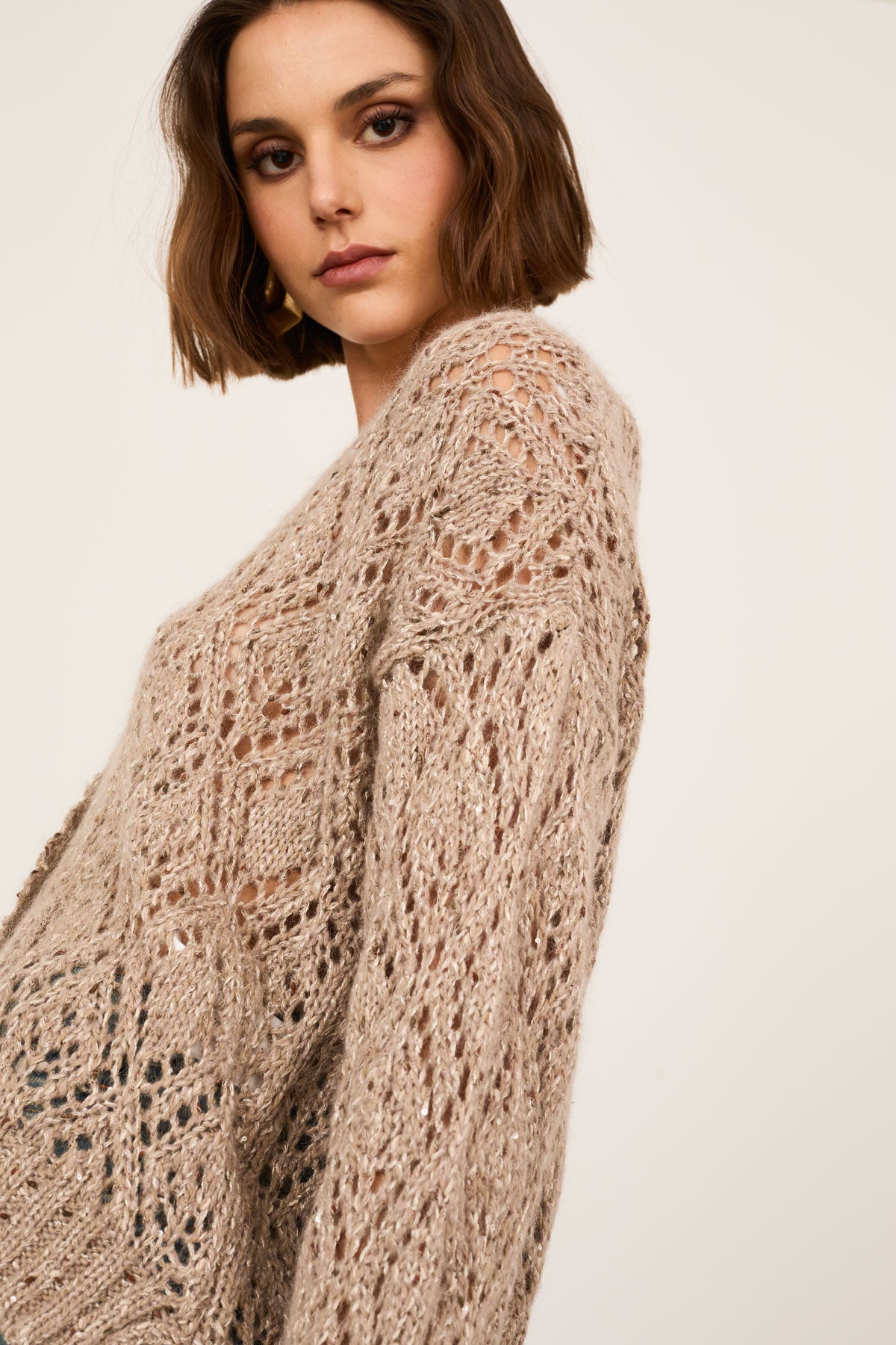 V-Neck  Cardigan PL
