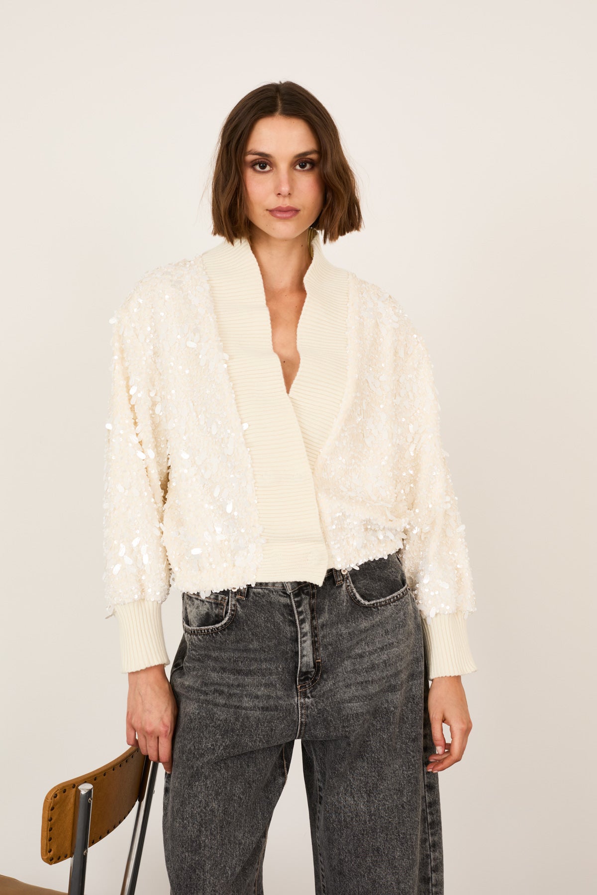 Sequin Bomber