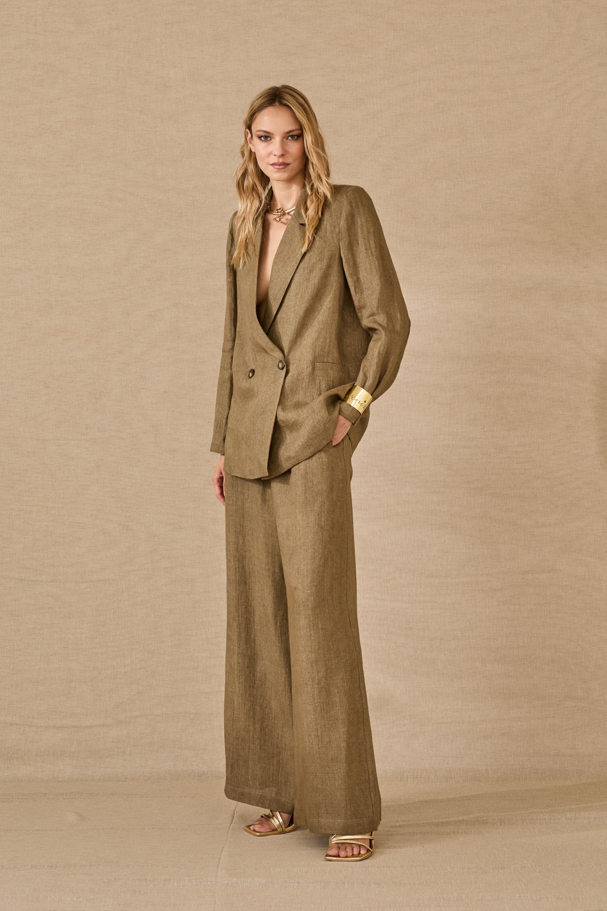 Linen Palazzo Pants