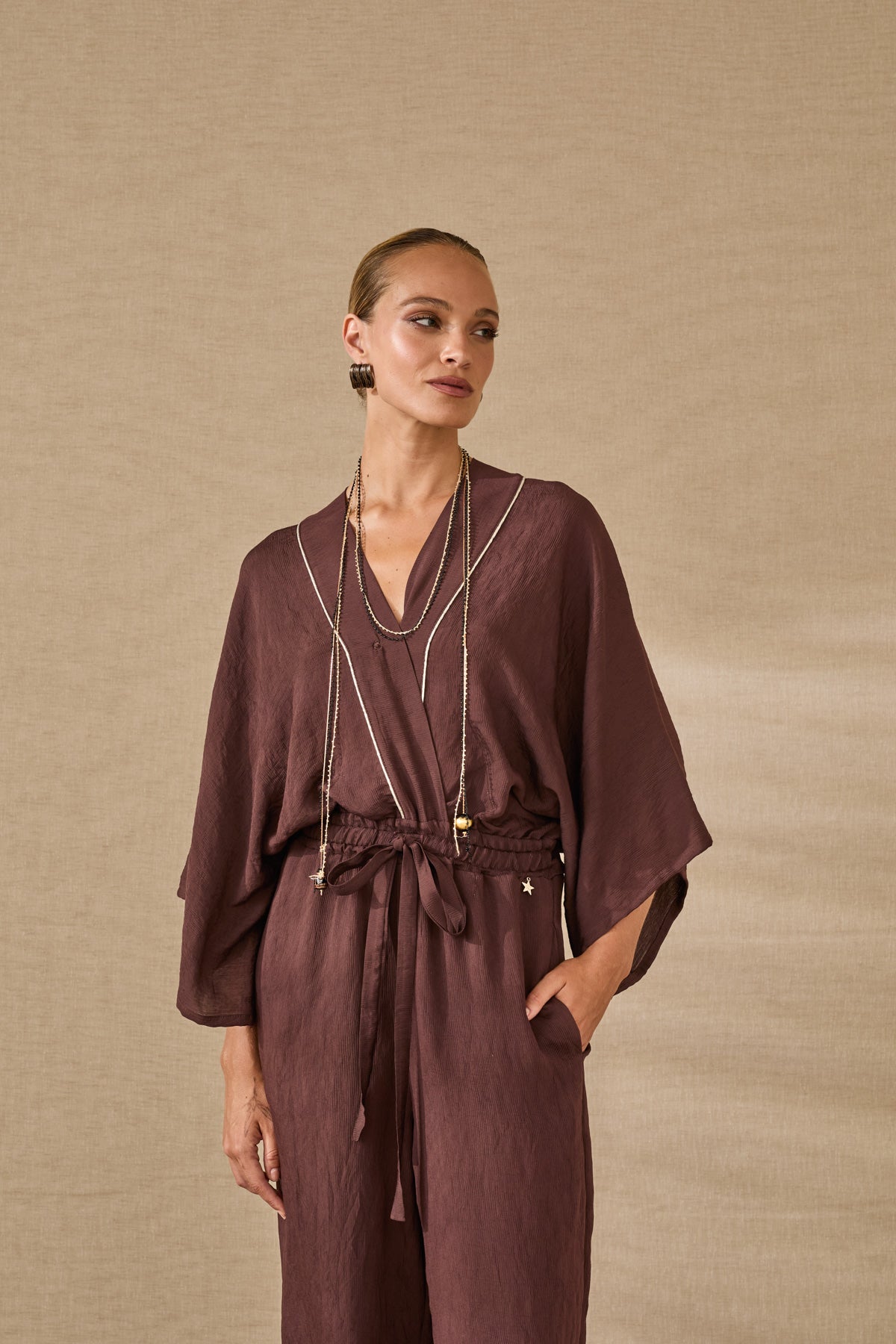 Jumpsuit With V-neck