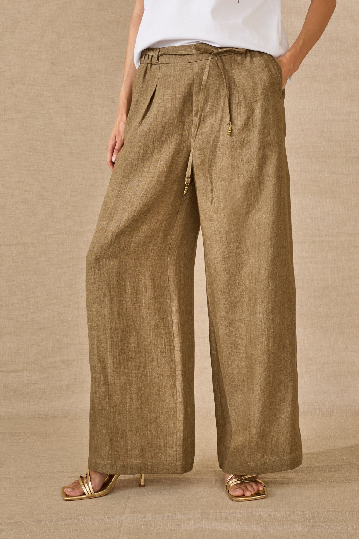 Linen Palazzo Pants
