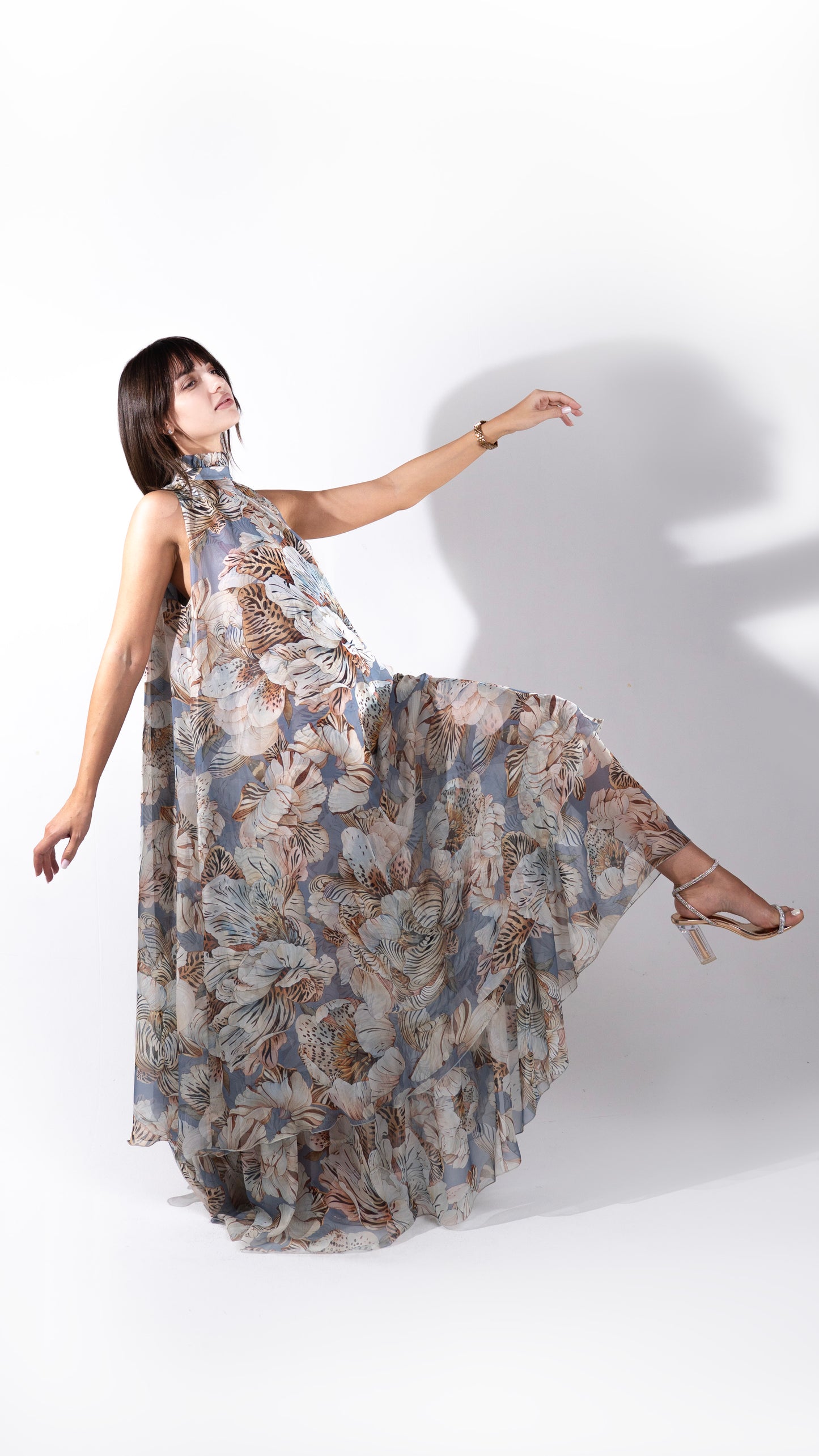 Lidia Dress/Blue Tiger