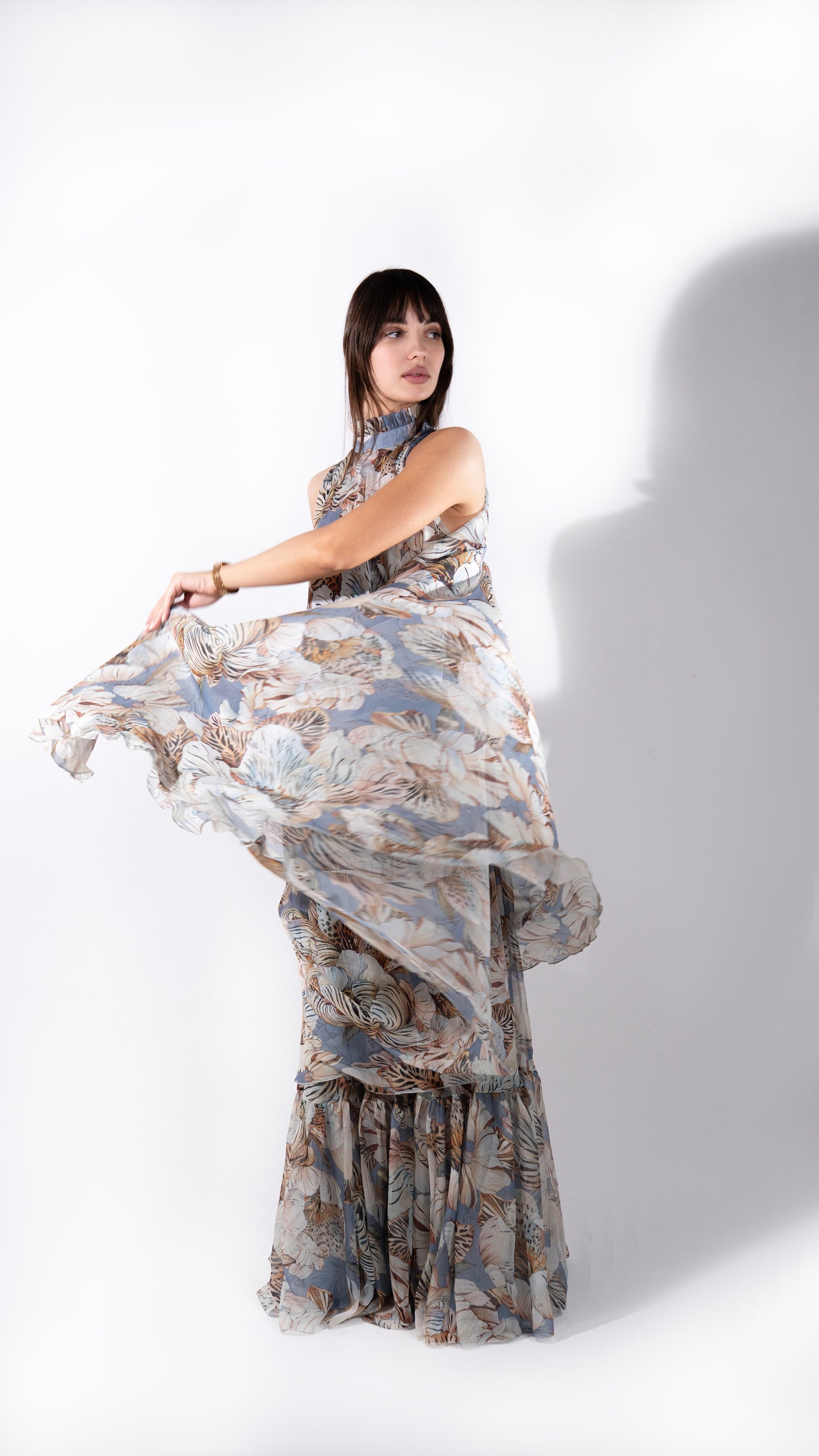 Lidia Dress/Blue Tiger