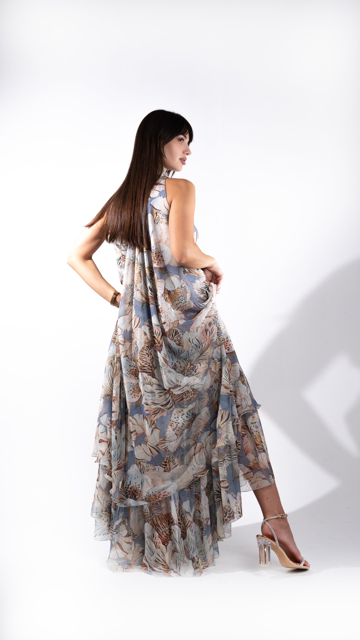 Lidia Dress/Blue Tiger