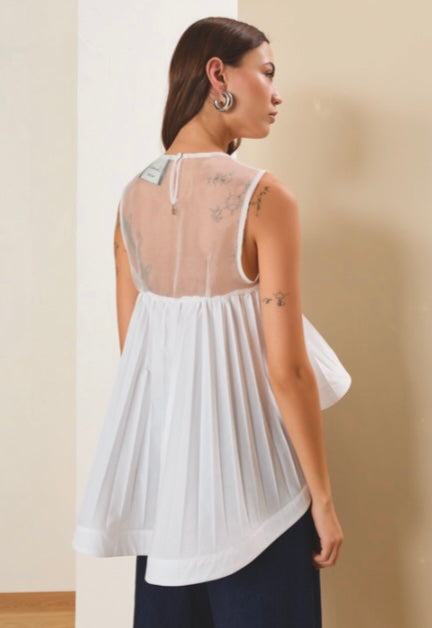 PRIVEE Pleated Top