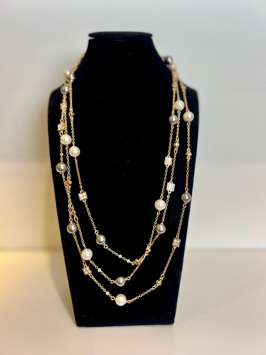 Necklace with Grey Pearl