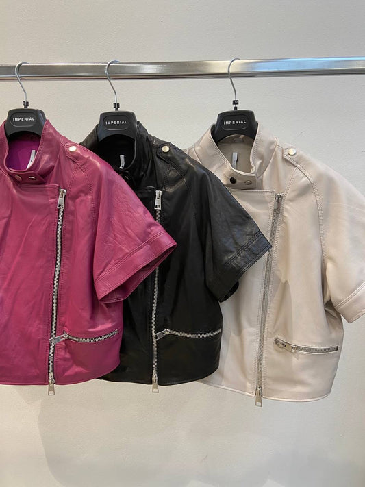 Leather Jacket Short