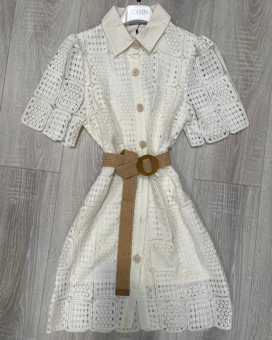 Lace Dress Short Sleeves