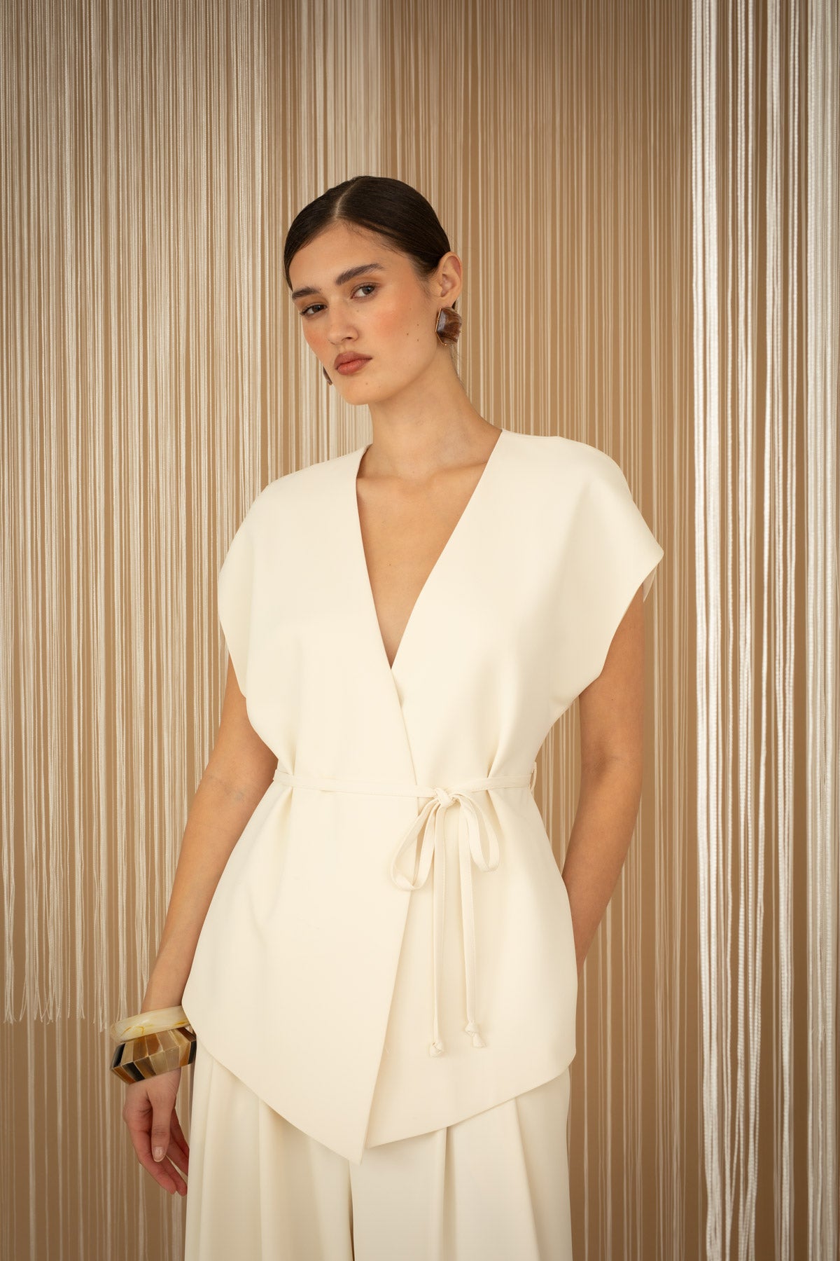 Tie-Front Vest