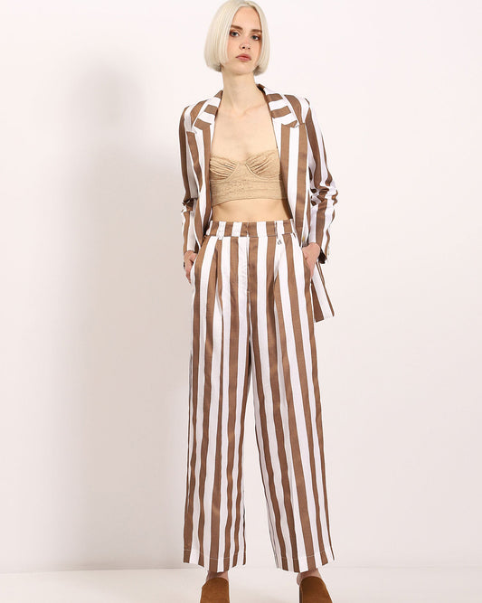 Striped Palazzo Suit